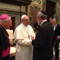 Papa Francisco y Rabino Di Segni